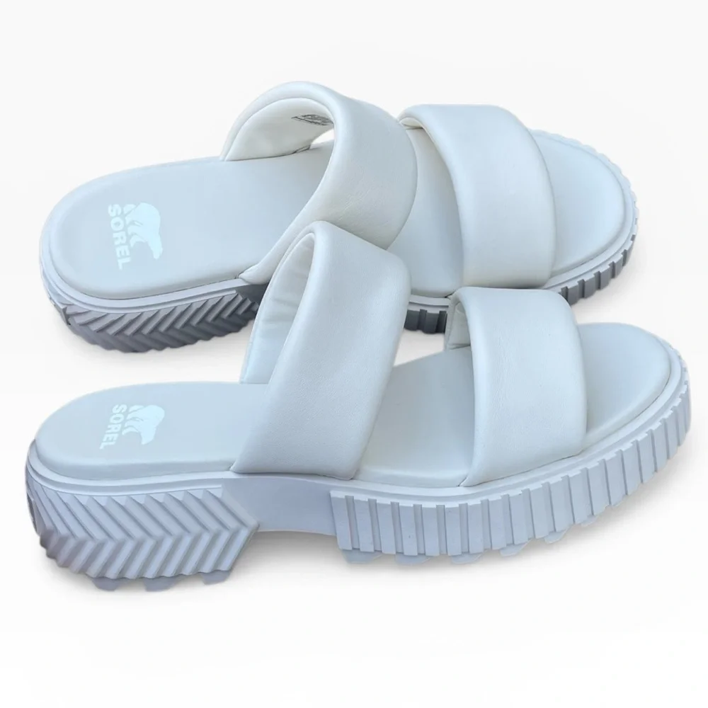 Sorel Ona Streetworks‎ Slide Sandal, Off White, Size 8, NWOT